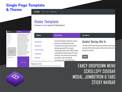 Stoke free bootstrap template