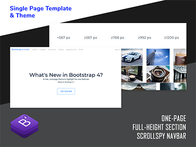Whats new Bootstrap 4 theme
